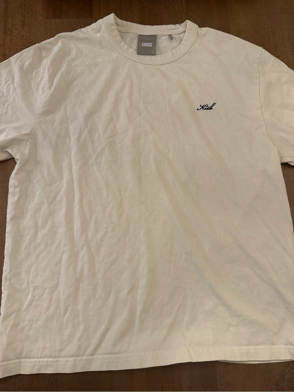 Kith Off-White Script Logo Short Sleeve Tee
